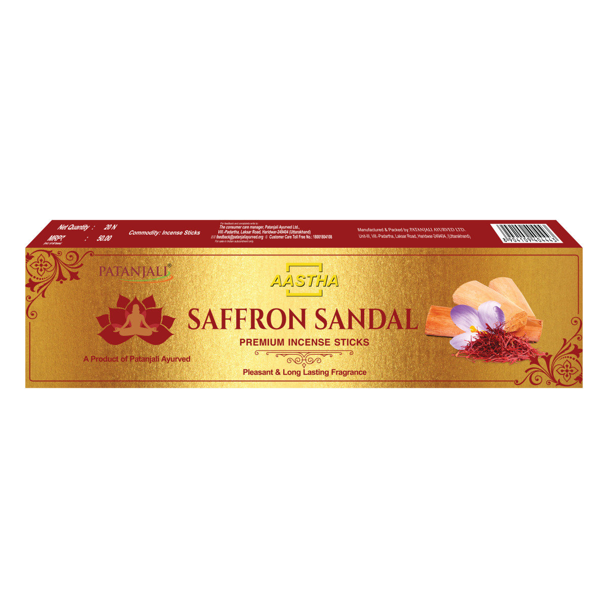 AASTHA SAFFRON SANDAL AGARBATTI