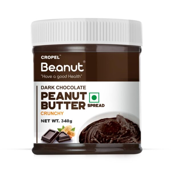 BEANUT DARK CHOCOLATE PEANUT BUTTER CRUNCHY 340GM