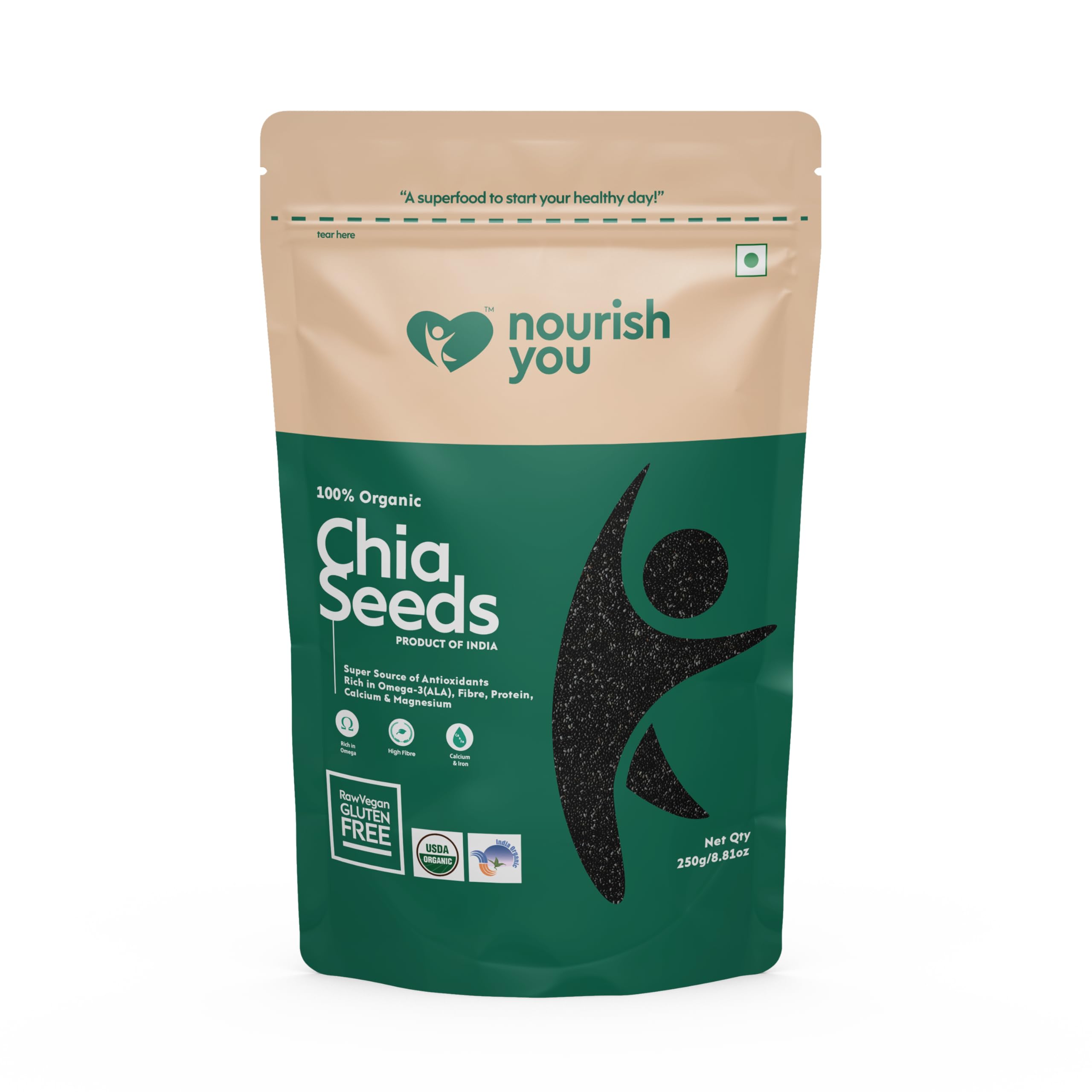 NOURISH CHIA SEEDS 200GM
