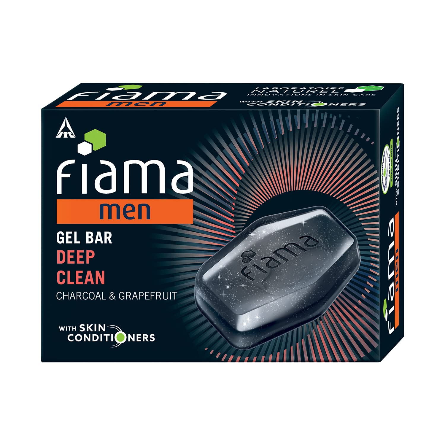 FIAMA MEN GEL BAR CHARCOAL &GRAPEFRUIT