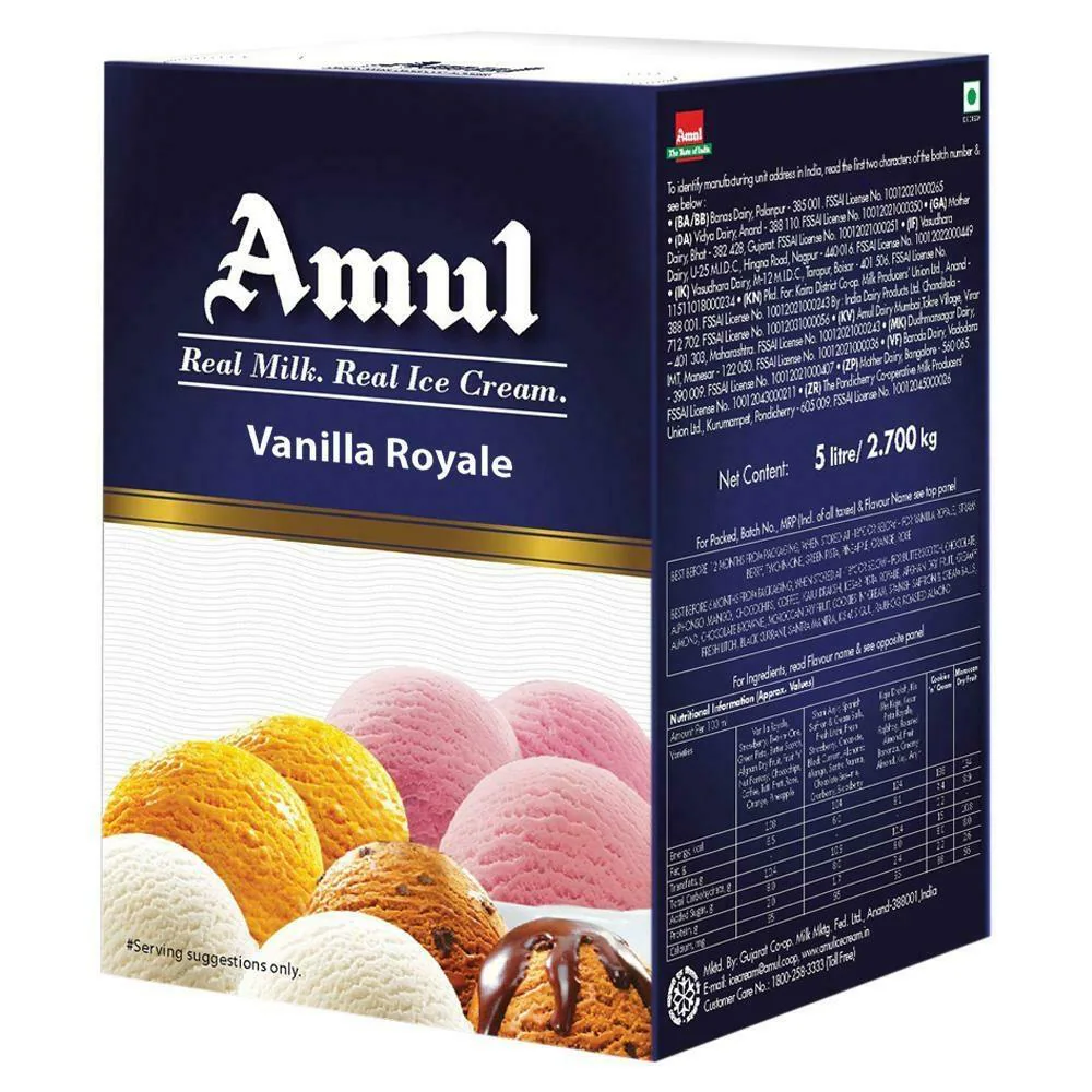 AMUL ICECREAMB TUB COFFEE 5 LTR TUB