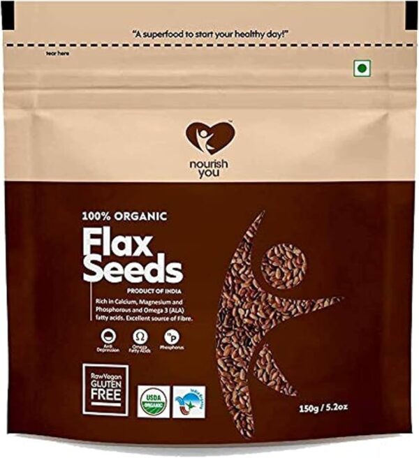 NOURISH FLAX SEEDS 150 GM