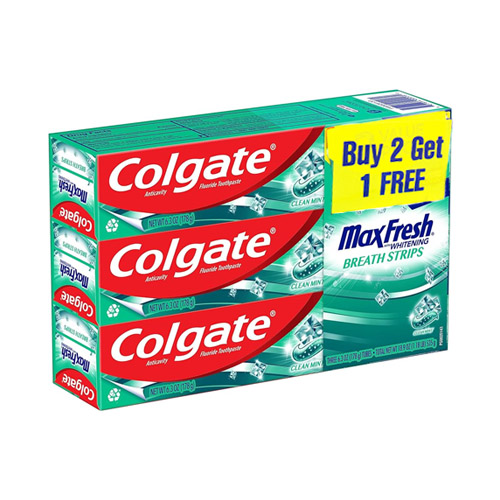 COLGATE MAX FRESH BUY 2 GET 1 FREE
