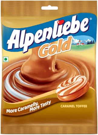 ALPENLIBE GOLD CARMEL TOFFEE PKT