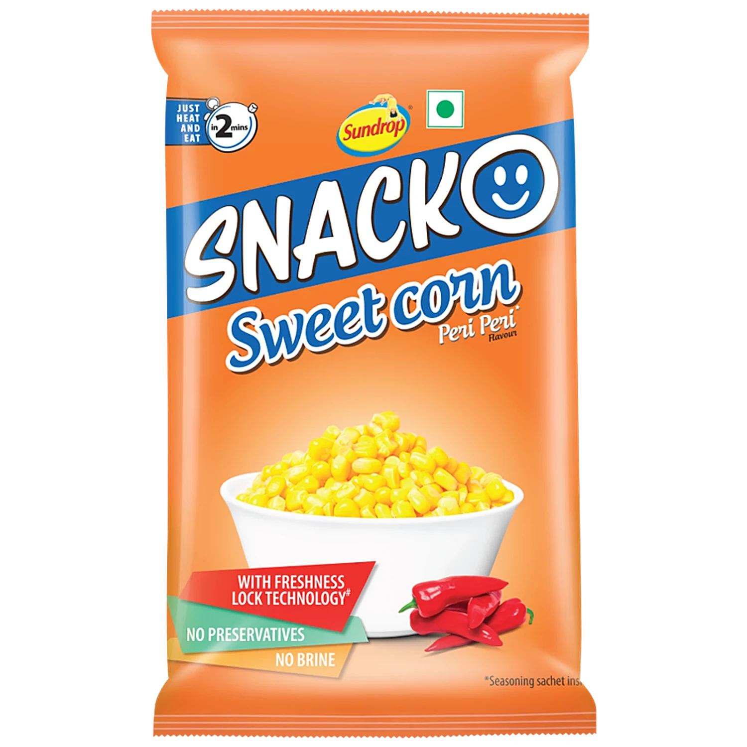 SUNDROP SNACK SWEET CORN PERI PERI 103 G
