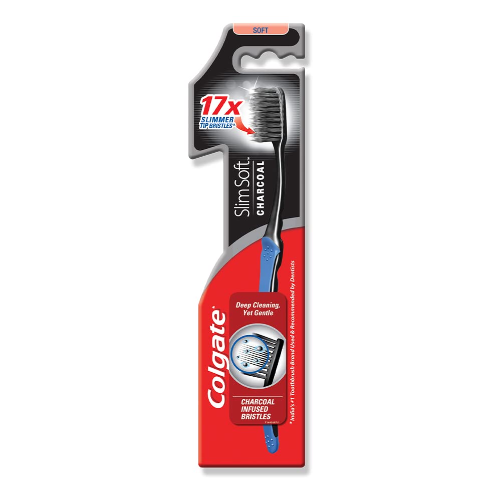 COLGATE SLIM SOFT CHARCOL TOOTHBRUSH