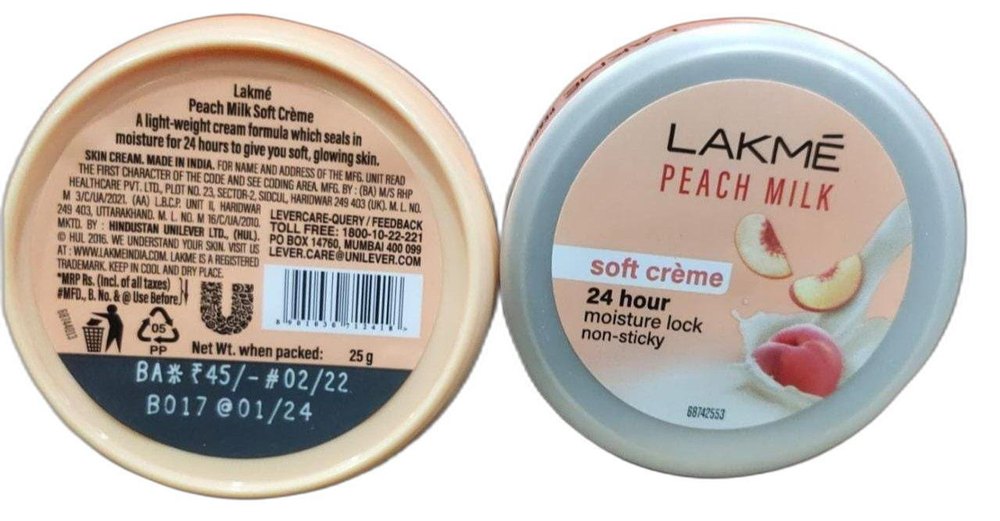LAKME PEACH MILK CREAM 25 GM