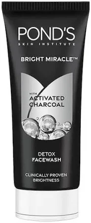 PONDS BRIGHT MIRACLE CHARCOAL DETOX FACEWASH 100 GM