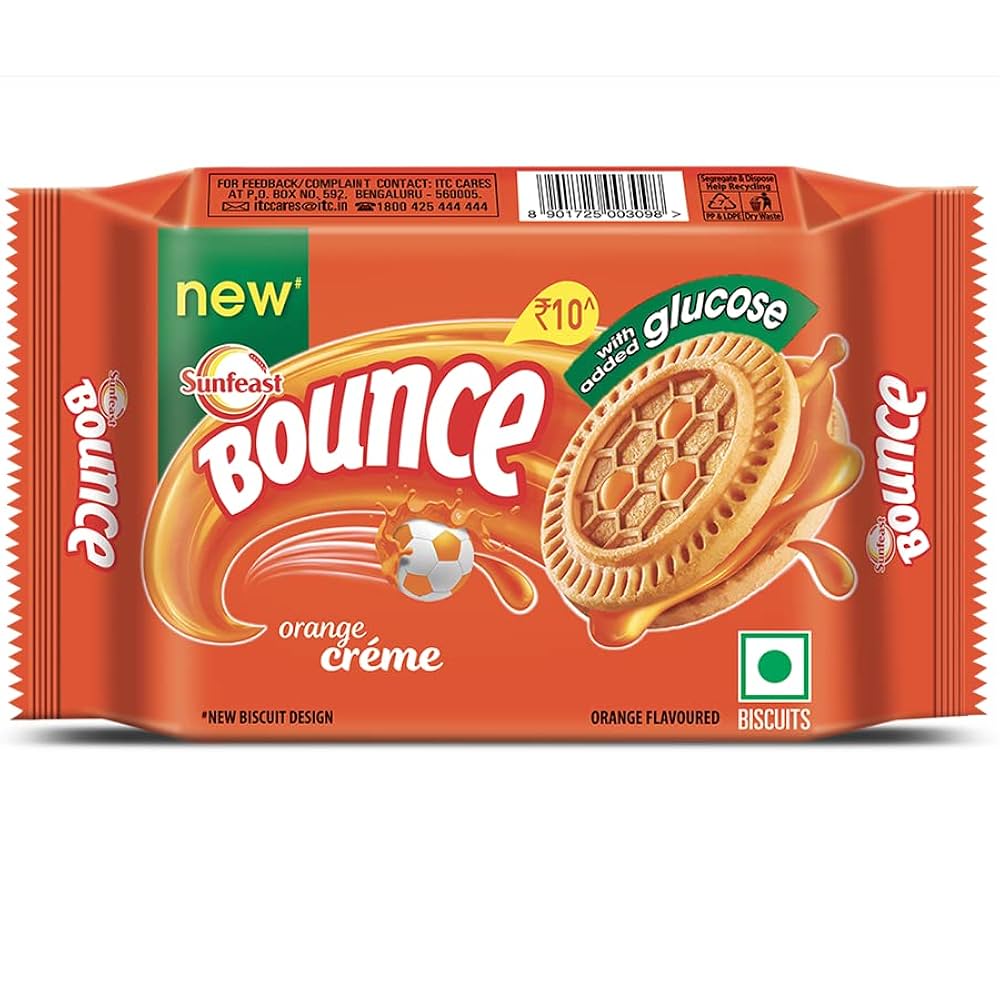 BOUNCE ORANGE FLAVOUR BISCUIT